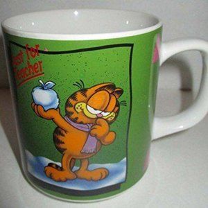 Garfield Just For Teacher Ceramic Coffee Mug 12 oz